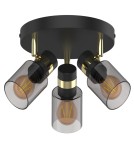 3-point ceiling lamps - Zuma Line Asti Ceiling Lamp JP03C-SP-03R-BG.442 matte black. - product 2