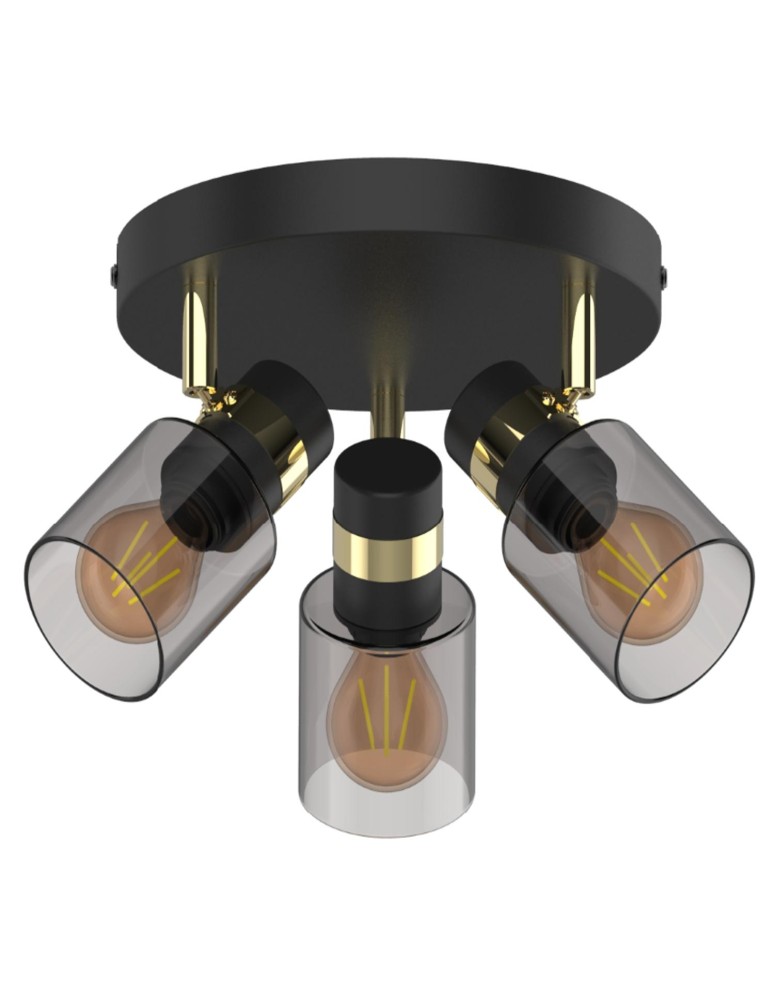 3-point ceiling lamps - Zuma Line Asti Ceiling Lamp JP03C-SP-03R-BG.442 matte black. - product kolory-swiatla.pl 2