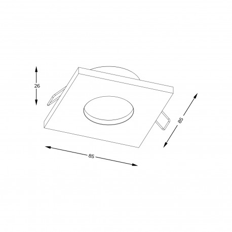 Zuma Line Chipo Spot ARGU10-032-N czarny