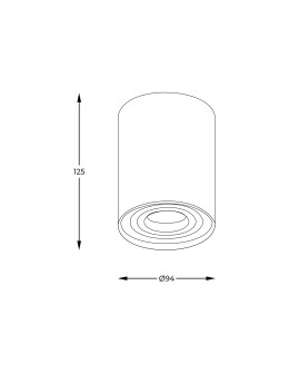 Zuma Line Rondoo Spot 44805-N srebrny - produkt 2