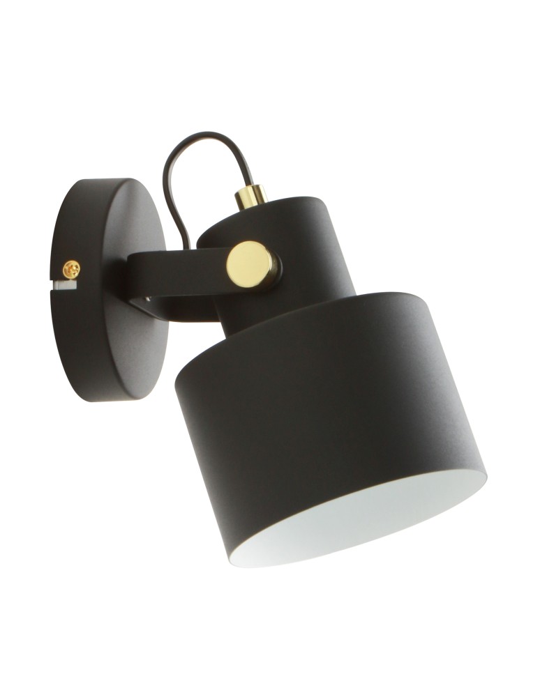 Adjustable wall lamps - Zuma Line Draco Wall lamp A6015-1 matte black - product kolory-swiatla.pl 2