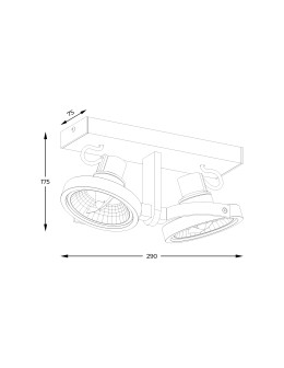 Zuma Line Master Spot ACGU10-184-N czarny - produkt 2