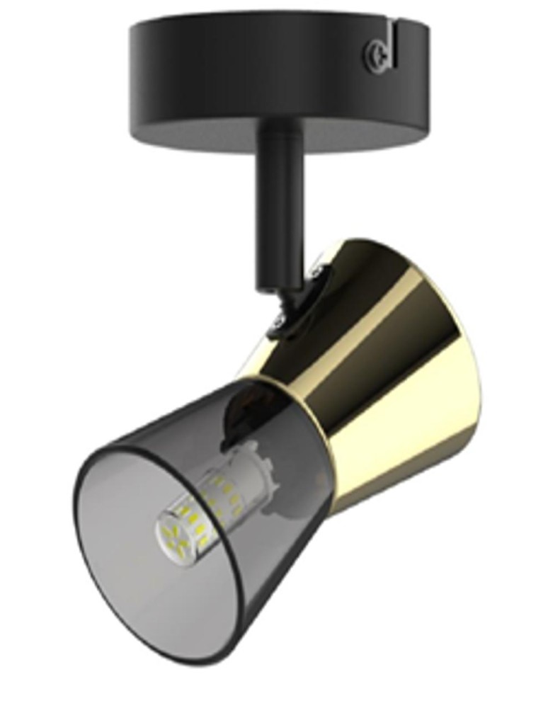 Adjustable wall lamps - Zuma Line Cento Wall lamp CK220532-1BG matte black - product kolory-swiatla.pl 2