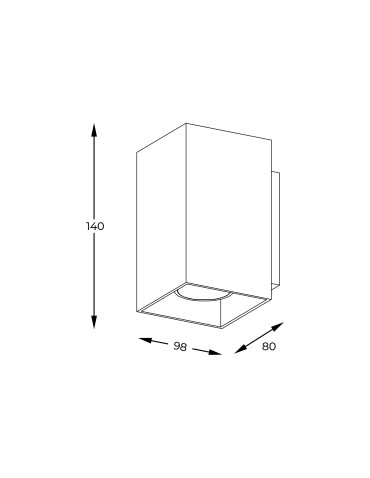 Zuma Line Sandy WL Square Wall lamp White/White 92697-N. - product 2