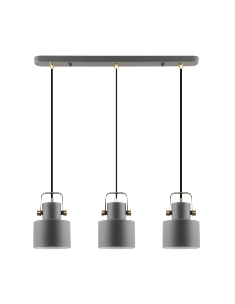 Pendant lamps on a strip - Zuma Line Draco Pendant Lamp A8062-3A matte black. - product kolory-swiatla.pl 2