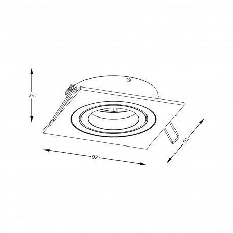 Zuma Line Rondoo Spot ARGU10-040-N biały