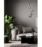 Pendant lamps spheres - Zuma Line Luna Pendant Lamp 5661 black - product 2