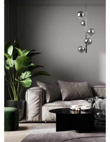 Zuma Line Luna Lampa Wisząca 5661 czarny - produkt 2