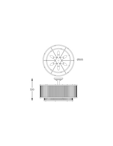 Zuma Line Sergio Lampa Sufitowa C0528-06H-F4AC chrom - produkt 2
