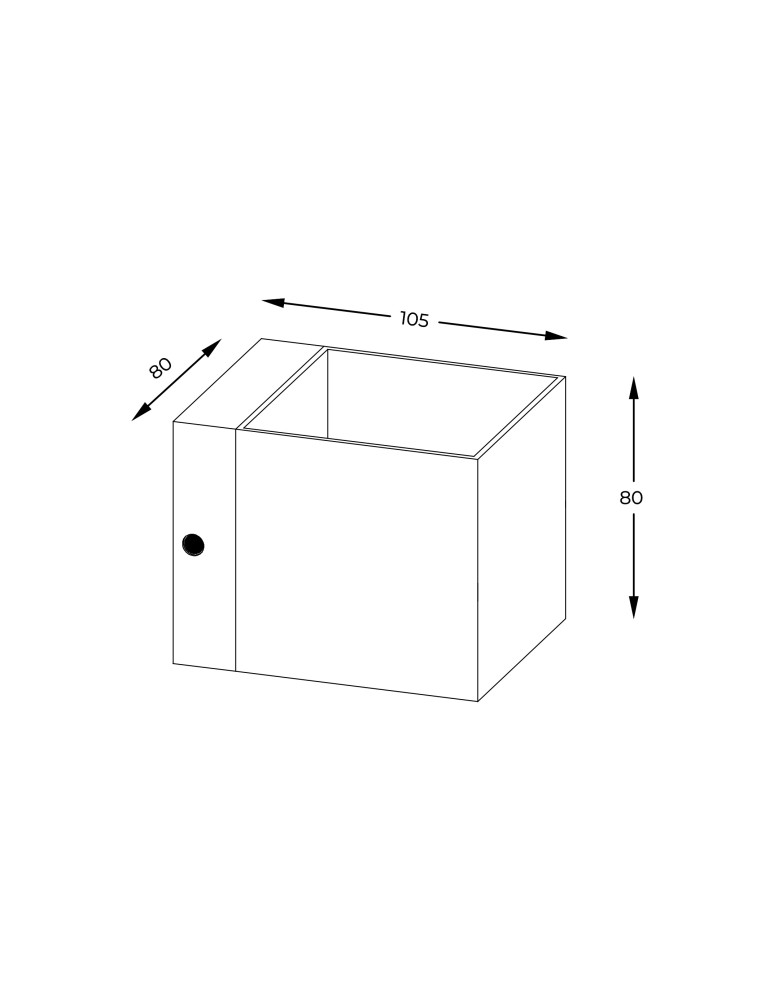 Square wall lamps - Zuma Line Transfer WL Wall lamp White/White 90841-N - product kolory-swiatla.pl 2