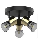 Spotlight ceiling lamps - Zuma Line Cento Ceiling Lamp CK220532-3BG matte black. - product 2