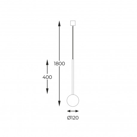 Zuma Line Ali Lampa Wisząca 5639 czarny