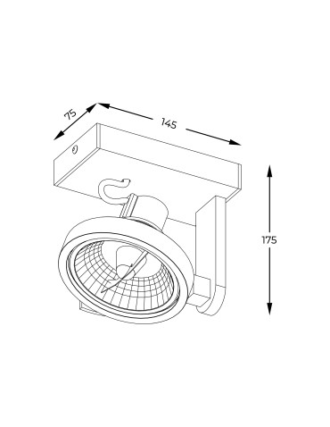 Zuma Line Master Spot ACGU10-181-N czarny - produkt 2
