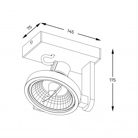 Zuma Line Master Spot ACGU10-181-N czarny