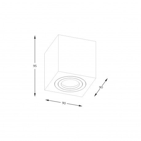 Zuma Line Quardip Spot ACGU10-161-N czarny