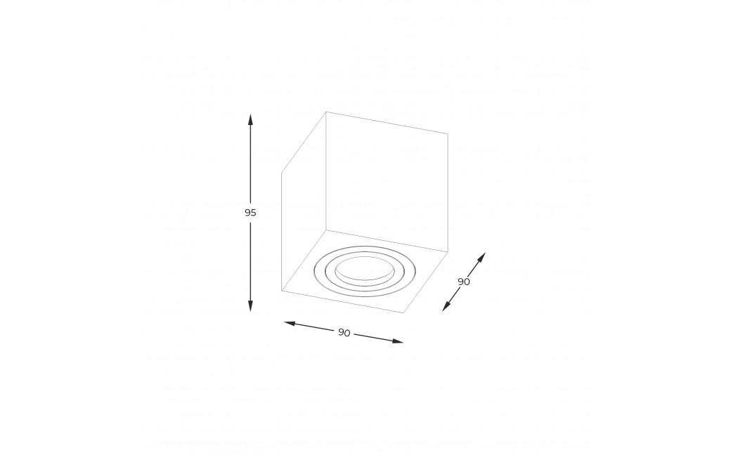 Zuma Line Quardip Spot ACGU10-161-N czarny