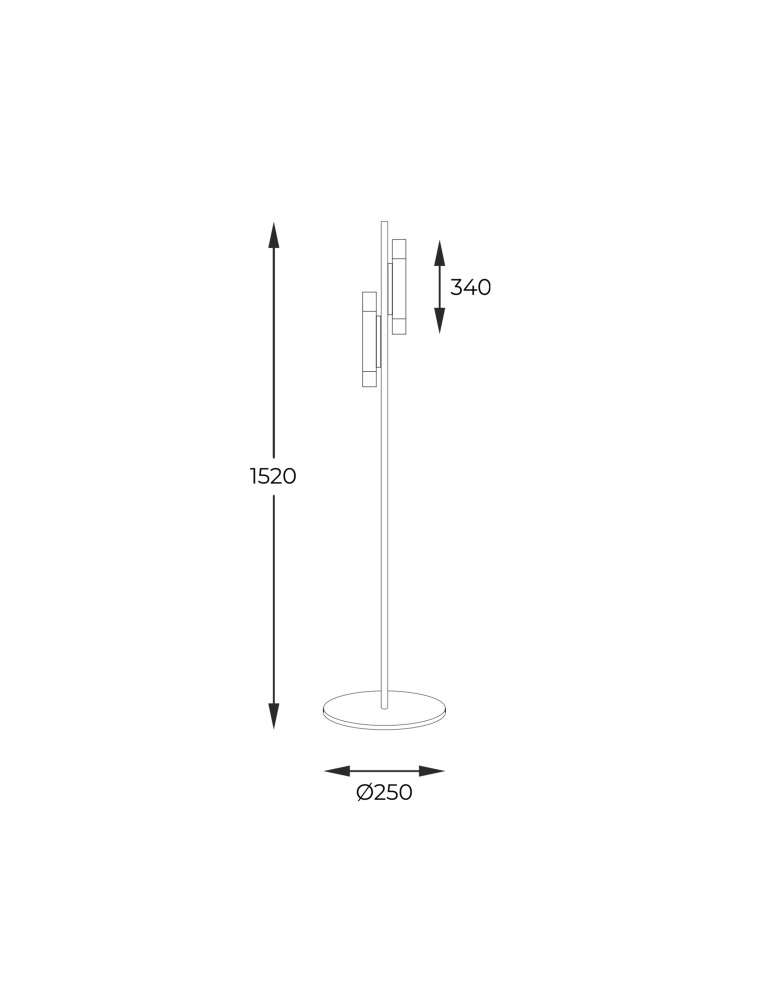 Wooden floor lamps - Zuma Line Madera Natural Wood Floor Lamp 8310144 - product kolory-swiatla.pl 2