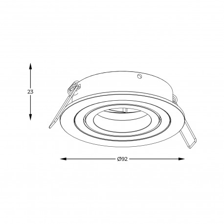 Zuma Line Rondoo Spot ARGU10-038-N biały