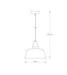 Industrial pendant lamps - Zuma Line Mensa Pendant Lamp A8063-WH White Matte - product 2