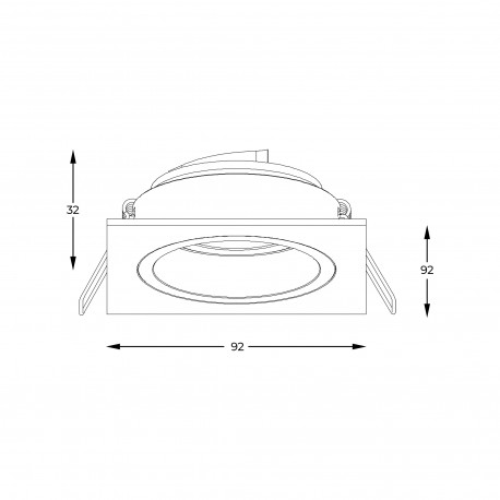 Zuma Line Chuck Spot 92704-N czarny