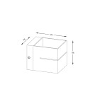 Square wall lamps - Zuma Line Transfer WL 2 Wall lamp White/White 91066-N - product 2