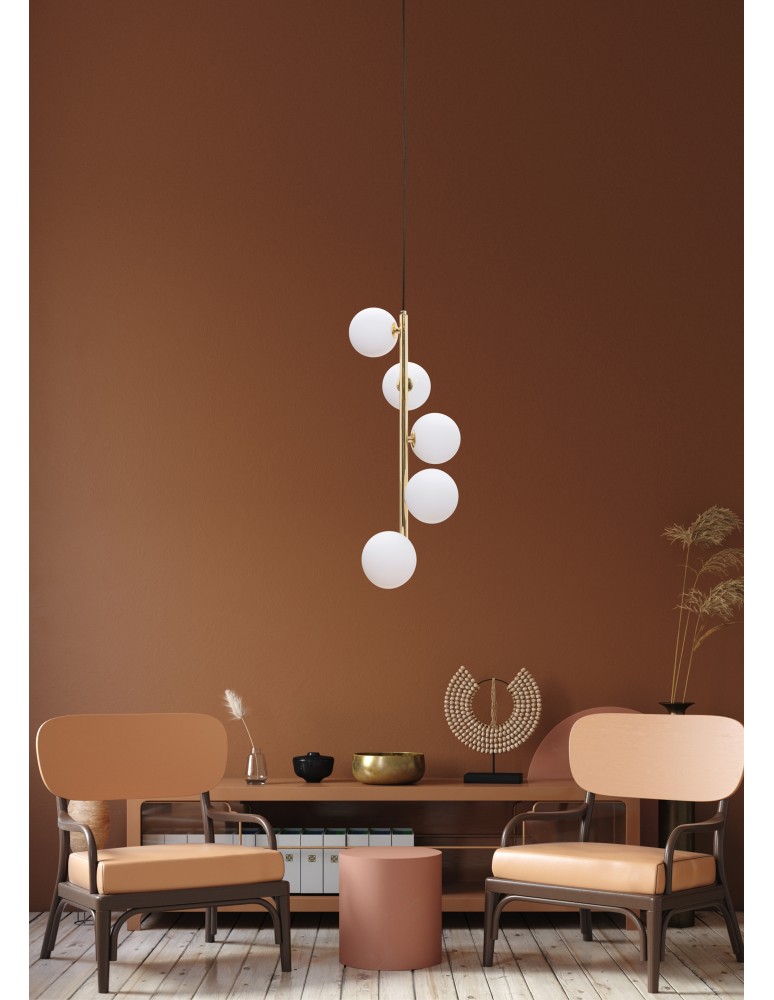 Pendant lamps on a strip - Zuma Line Ali Pendant Lamp 5641 black - product kolory-swiatla.pl 2