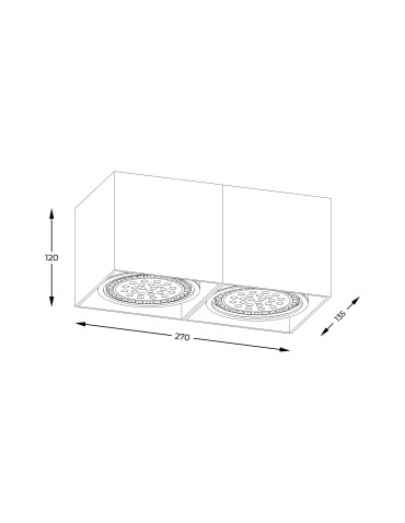 Zuma Line Box Spot ACGU10-117-N czarny - produkt 2