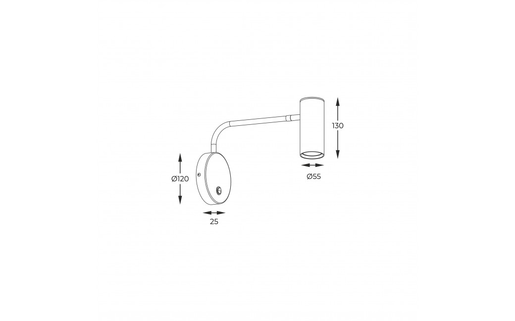 Zuma Line Tubo WL Kinkiet Chrome 20034-CH-N chrom