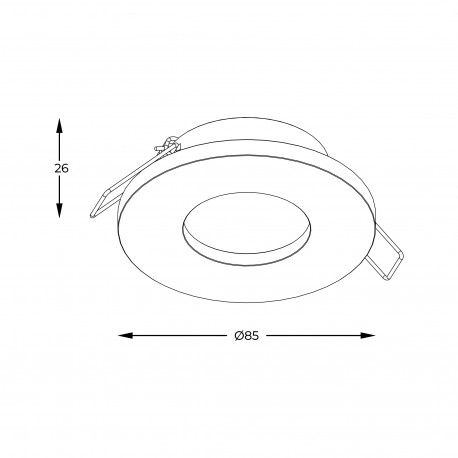 Zuma Line Chipa Spot ARGU10-034-N czarny