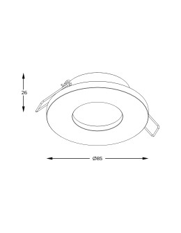 Zuma Line Chipa Spot ARGU10-034-N czarny - produkt 2
