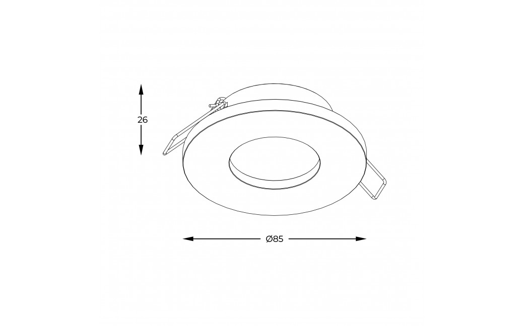 Zuma Line Chipa Spot ARGU10-034-N czarny