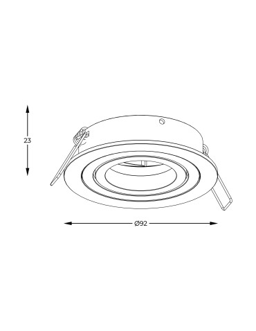 Zuma Line Rondoo Spot ARGU10-039-N czarny - produkt 2