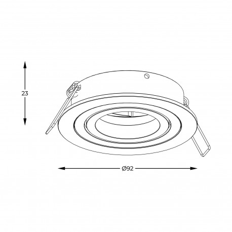 Zuma Line Rondoo Spot ARGU10-039-N czarny