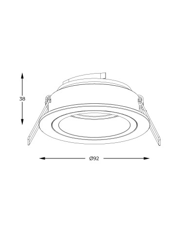 Zuma Line Chuck Spot 92702-N czarny - produkt 2