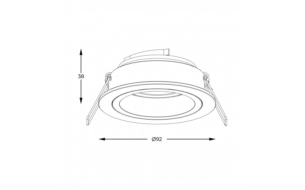 Zuma Line Chuck Spot 92702-N czarny