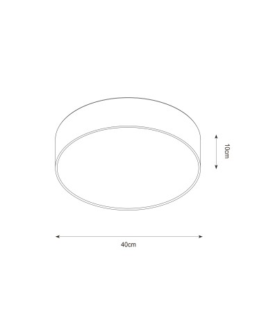 Zuma Line Aruba Lampa Sufitowa CL12029-D40 czarny - produkt 2