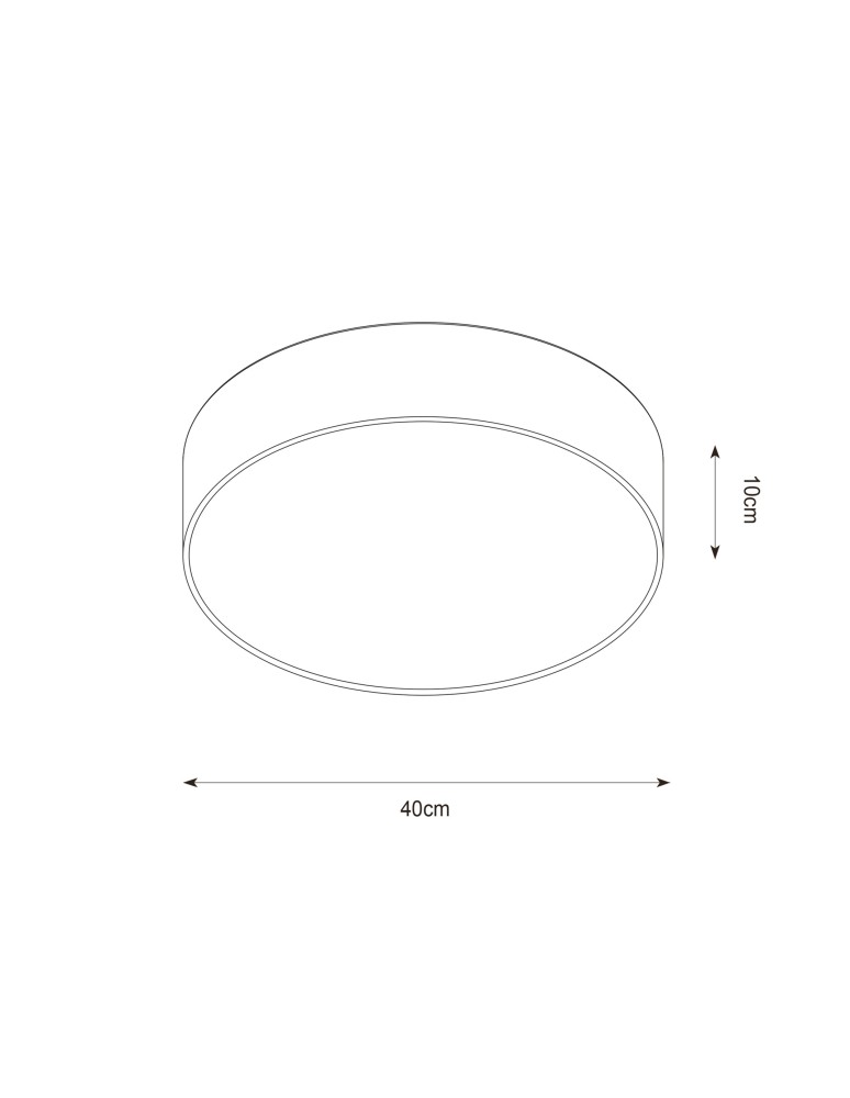 Round ceiling lamps - Zuma Line Aruba Ceiling Lamp CL12029-D40 black. - product kolory-swiatla.pl 2