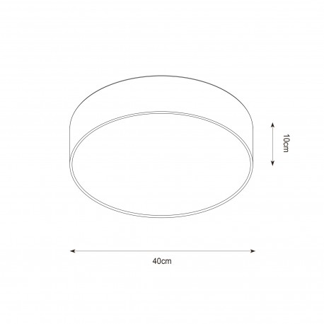 Zuma Line Aruba Lampa Sufitowa CL12029-D40 czarny