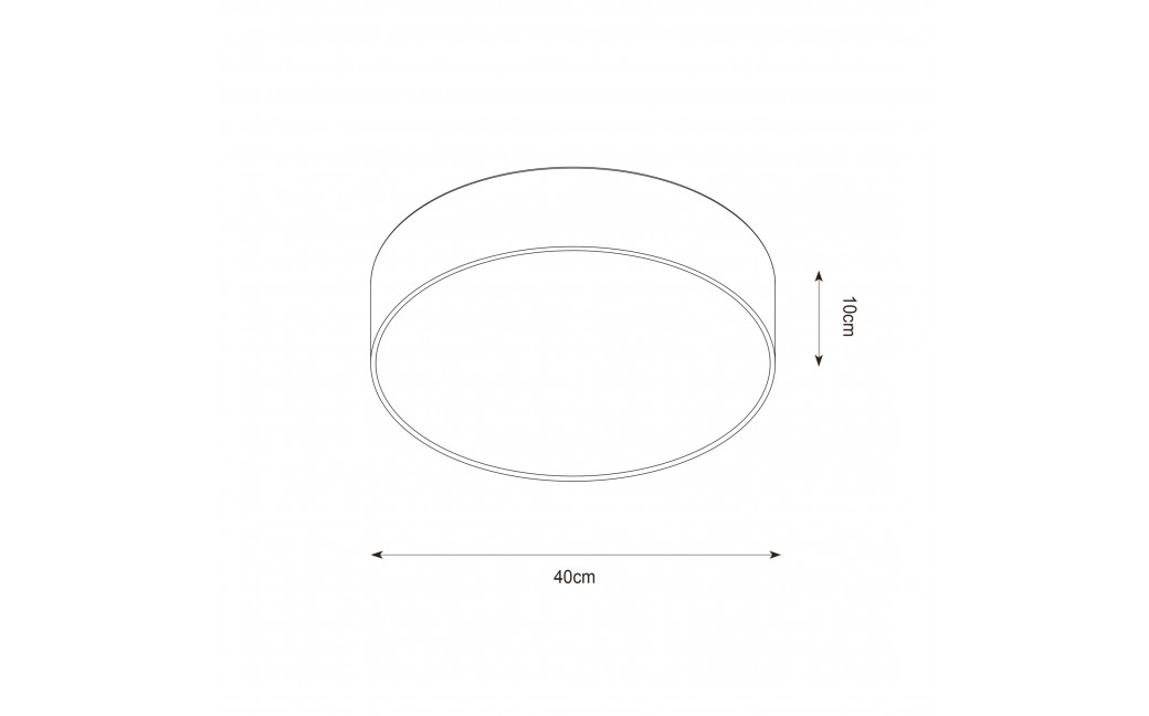 Zuma Line Aruba Lampa Sufitowa CL12029-D40 czarny