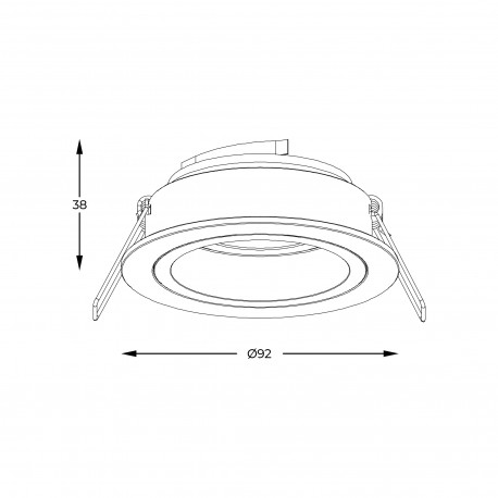 Zuma Line Chuck Spot 92700-N czarny