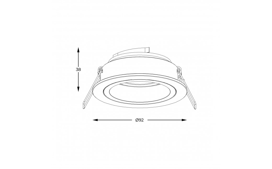 Zuma Line Chuck Spot 92700-N czarny