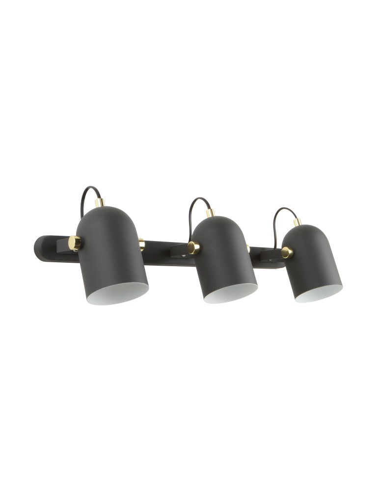 Triple wall lamps - Zuma Line Aries Wall lamp A6005-3A matte black - product kolory-swiatla.pl 2