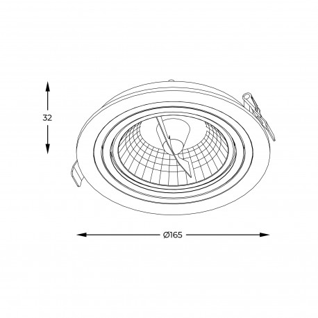 Zuma Line Chuck Spot ARGU10-055-N czarny