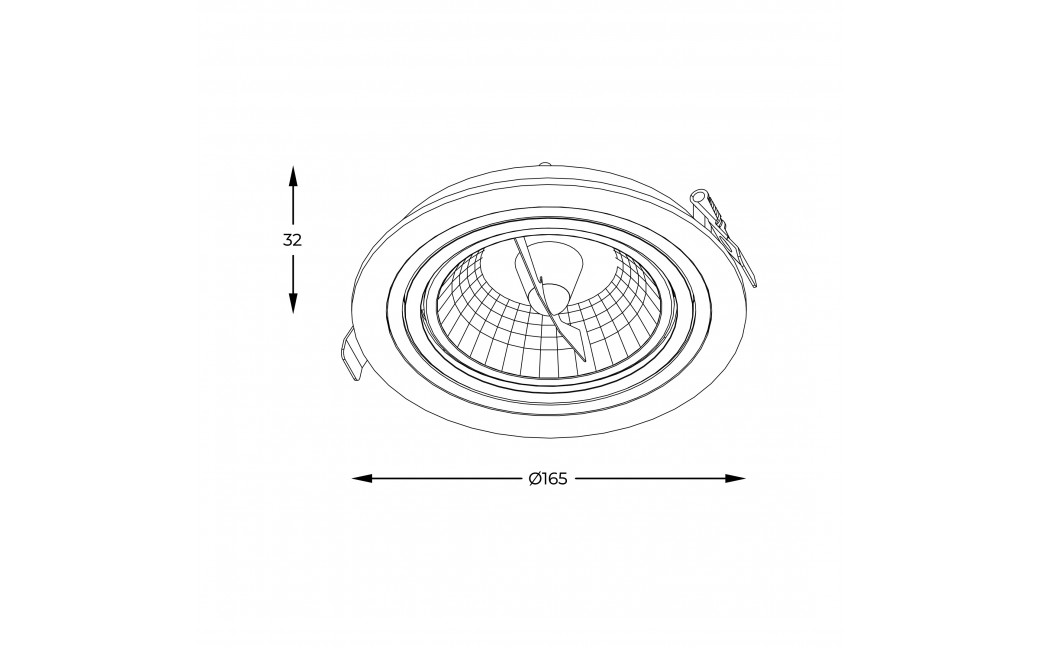 Zuma Line Chuck Spot ARGU10-055-N czarny