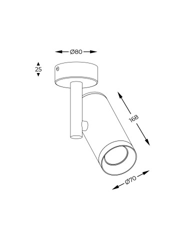 Zuma Line Tori Spot 20015-BK-N czarny - produkt 2