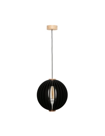 Zuma Line Orb Lampa Wisząca Czarny / Drewno 7510144 - produkt 2
