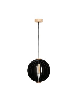 Zuma Line Orb Lampa Wisząca Czarny / Drewno 7510144 - produkt 2