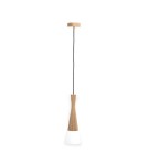 Wooden pendant lamps - Zuma Line Cone Pendant Lamp White / Wood 8511103 - product 2