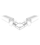 Accessories for 1 phase busbars - Zuma Line Angle Switch Single Circuit (1-phase) White 2010. - product 2