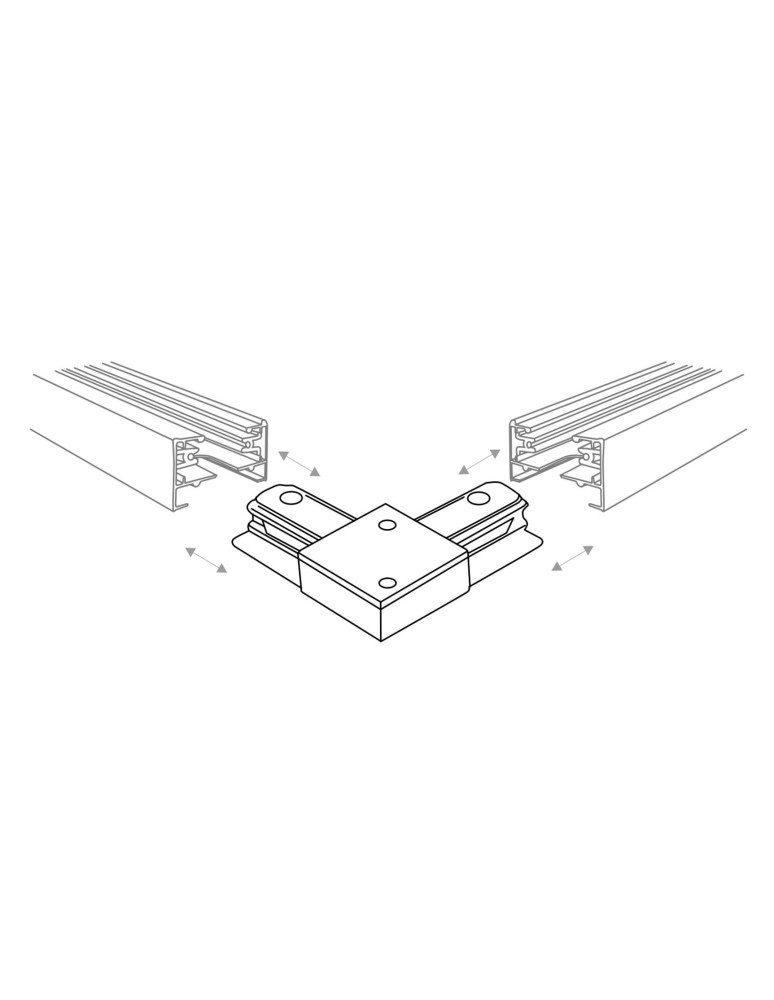 Accessories for 1 phase busbars - Zuma Line Angle Switch Single Circuit (1-phase) White 2010. - product kolory-swiatla.pl 2